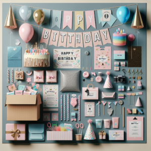 Party Propz Black & Gold 37-Piece Birthday Decoration Kit